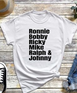 Ronnie Bobby Ricky Mike Ralph and Johnny T-Shirt, New Edition Rhinestone Shirt, Word to the Mutha Tee
