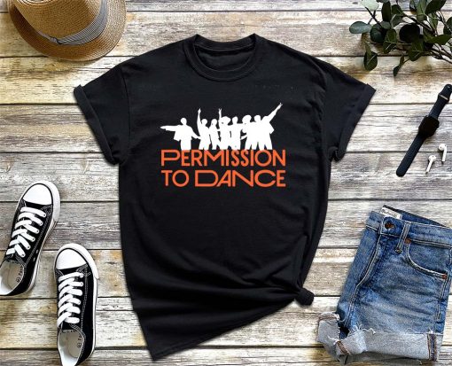 BTS Permission To Dance on Stage T-Shirt, Korean Pop Singer Kpop Fans Shirt, Gift for Army