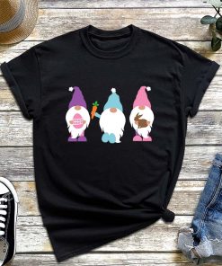 Happy Easter Gnomies T-Shirt, Cute Gnomes Pastel Spring Eggs Shirt, Gift For Easter Day, Peeps Easter Shirt