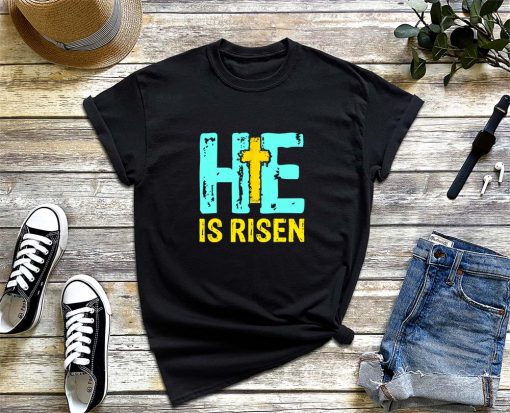 He Is Risen T-Shirt, Religious Shirt, Easter is for Jesus Shirt, Christian Easter Shirt