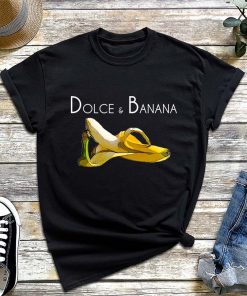 Dolce & Banana T-Shirt, Funny Fashion Bananas Gift for Vegan, Tropical Fruit Shirt