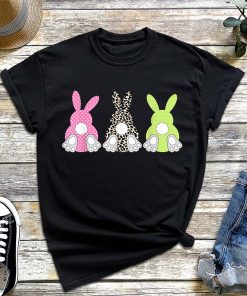 Leopard Easter Bunny Rabbit Trio Cute Easter T-Shirt