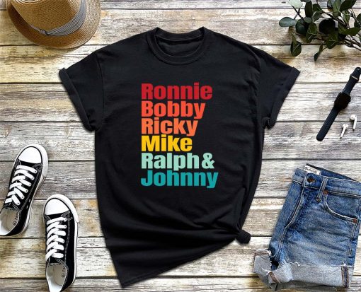 Womens Ronnie Bobby Ricky Mike Ralph and Johnny T-Shirt, RBRM Shirt, Inspirational Shirt, New Edition Tee