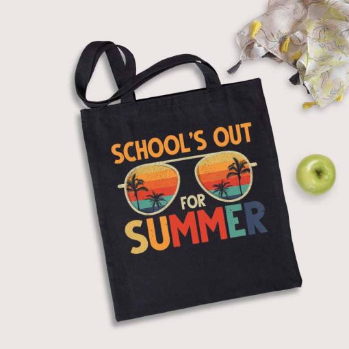 School’s Out for Summer Tote Bag, Retro Last Day Of School, Summer Trip Gift, Summer Break, Hello Summer Tote Bag