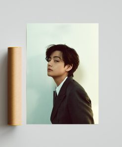 Kim Tea Hyung Poster, V BTS WPA Print Poster, Teahyung Fan Gift, BTS Fan Wall Decor, Kim V Poster