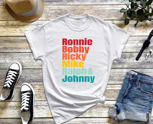 Womens Ronnie Bobby Ricky Mike Ralph and Johnny T-Shirt, RBRM Shirt, Inspirational Shirt, New Edition Tee