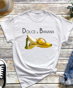 Dolce & Banana T-Shirt, Funny Fashion Bananas Gift for Vegan, Tropical Fruit Shirt