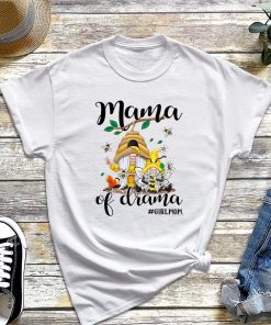 Mama Of Drama T-Shirt, Mother and Daughter Bee Gnome Shirt, Mom Of Girls Gift, Mother's Day Gift