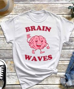 Brain Waves – Funny Science Biology T-Shirt, Science Shirt, Brain Tumor Shirt, Gift for Scientist