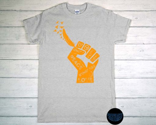 Child Matters Fist Canada Residential Schools Orange Day T-Shirt, Fist with A Feather Shirt, Canada Child Benefit Tee