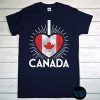 I Love Canada T-Shirt, Minimalist Canadian Flag Shirt, Canadian Patriot Shirt, Happy Canada Day Tee