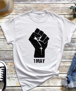 International Workers' Day T-Shirt, Labor Day Hand Shirt, Labor Day Invitations, Laboring Outfit, Workers Rights Tee