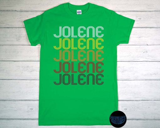 Jolene T-Shirt, Dolly Parton Jolene Shirt, Retro Wordmark Pattern - Vintage Style, Dolly Lover Gift, Country Music Tee