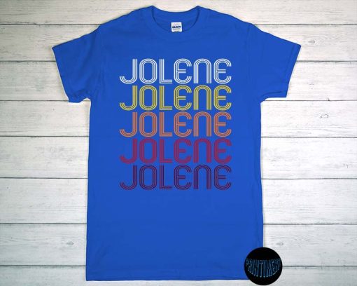 Jolene T-Shirt, Dolly Parton Jolene Shirt, Retro Wordmark Pattern - Vintage Style, Dolly Lover Gift, Country Music Tee