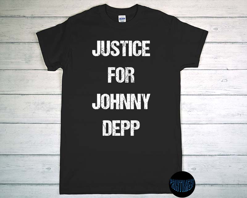 Justice for Johnny Depp T-Shirt, Johnny Depp Amber Heard Shirt, Trial ...
