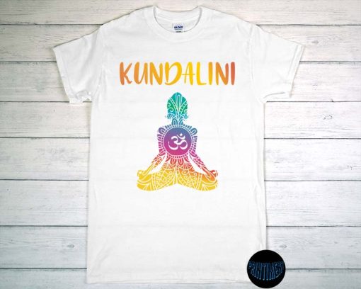Kundalini T-Shirt, Hinduism Shirt, Goddess, Muladhara, Mantra Meditation Kundalini Yoga, Meditation Gift, Yoga Sat Nam Wahe Guru Tee