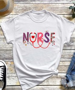 Cute Nurse T-Shirt, Nurse Life, Stethoscope Nurses Day, Gift Graduation, Emergency Nurse Tee