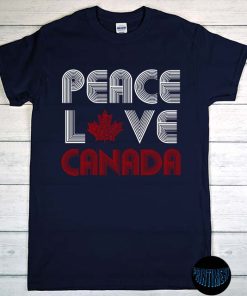 Peace Love Canada T-Shirt, Peace Love Unity Freedom for Canada Unisex T-Shirt, Proud Canadian Shirt, Happy Canada Day 2022
