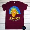 Retro Is Potato T-Shirt, Stephen Colbert Shirt, The Late Show Shirt, Joke Support Ukraine Is Potato, Is Potato Trendy Tee