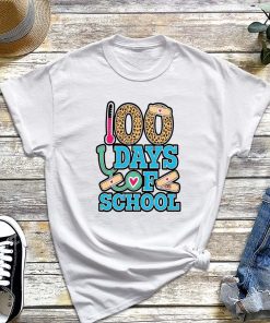 Happy 100 Days of School Nurse T-Shirt, School Nurse Leopard Shirt, School Nurse Gift