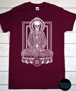 Skeleton Siddhartha Gautama Buddha - Acetic Meditation T-Shirt, Buddhism Shirt, Buddhism Meditation Yoga, Amitabha Buddha Day Tee