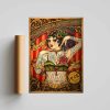 Vintage Tattoo Lady Poster, Tattooed Woman, Red Horse Designs Chapel Tattoo Poster, WPA Vintage Poster, Wall Decor, Home Decor