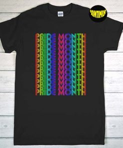 Pride Month Rainbow T-Shirt, Rainbow Shirt, LGBTQ Pride Unisex T-Shirt, Pride Month Gift Shirt, LGBT Flag Tee