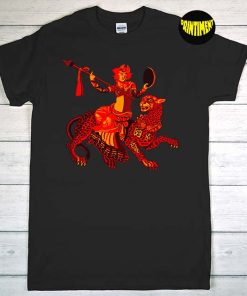 Dionysus Riding Panther T-Shirt, Dionysos Shirt, God of Wine and Ecstasy, Greco-Roman Religion Tee, Go Love Panther