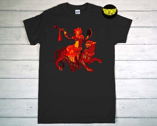 Dionysus Riding Panther T-Shirt, Dionysos Shirt, God of Wine and Ecstasy, Greco-Roman Religion Tee, Go Love Panther