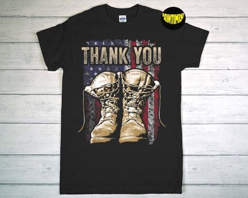 Thank You Veterans for Your Service T-Shirt, Memorial Day Shirt, American Flag Shirt, Support Our Troops
