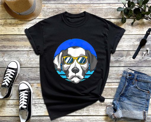 Cool Dalmatian With Sunglasses T-Shirt, Cool Hipster Dalmatian Shirt, Dog Lover, Animal Lover, Pet Owner