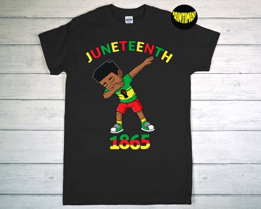 Dabbing Black King Juneteenth 1865 T-Shirt, Black King Shirt, Black Lives Matter Shirt, African American Shirt