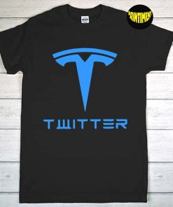 Tesla Elon Musk Twitter T-Shirt, Tesla Twitter Shirt, Gift for Tesla Lover Elon Musk Tesla Shirt