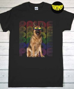 German Dog LGBT Flag Gay Pride Lesbian T-Shirt, LGBT Pride Dog Lover, Pride Rainbow Shirt, Funny Dog LGBT Month Gift