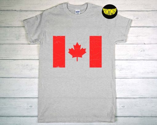 Canada Flag T-Shirt, Maple Leaf Shirt, Proud Canadian Shirt, Canadian Leaf Shirt, Canada Day Gift, Gift for Canadian