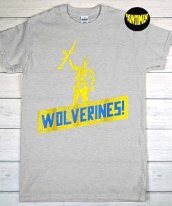Ukraine Wolverines Love Support T-Shirt, Wolverines Support Ukraine Shirt, Stand with Ukraine, Ukraine Flag Shirt, Anti Russian Tee