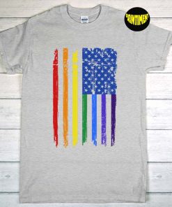 Rainbow Flag – Gay & Lesbian LGBT Equality Pride Shirt, LGBT T-Shirt, Human Rights, LGBT Pride Month 2022 Tee