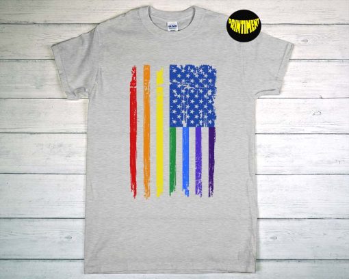 Rainbow Flag – Gay & Lesbian LGBT Equality Pride Shirt, LGBT T-Shirt, Human Rights, LGBT Pride Month 2022 Tee