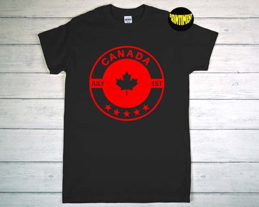 Happy Canada Day July 1st T-Shirt, Proud to be Canadian Shirt, Canada Shirt, Canada Flag Tee, Flag July 1st Independence Day