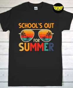 School's Out for Summer T-Shirt, Retro Last Day Of School Shirt, Summer Shirt, Summer Trip Gift, Summer Break, Hello Summer Shirt
