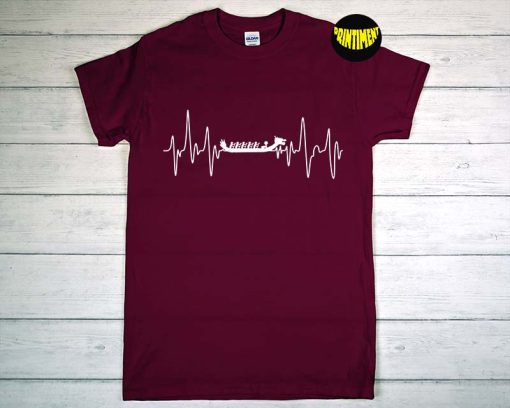 Dragon Boat Racing Heartbeat Pulse T-Shirt, Boat Heartbeat Shirt, Dragon Boat Festival, Dragon Boat Gift