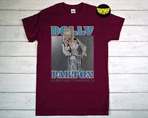 Dolly Parton T-Shirt, Dolly Parton Live From Music City Nashville Shirt, Queen Dolly Shirt, Country Music Lover, Pro Dolly Tee