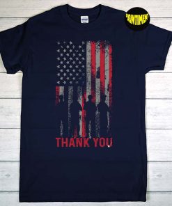 Memorial Day T-Shirt, Thank You Shirt, USA Flag Shirt, Patriotic American Tee, Independence Day, Veteran Day Gift