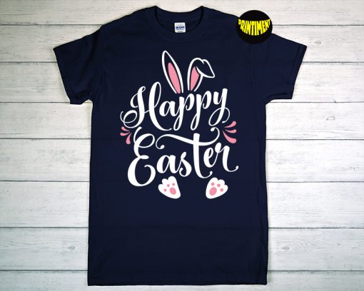 Happy Easter Day T-Shirt, Rabbit Face Shirt, Easter Bunny Shirts for Unisex T-Shirt, Easter Sunday 2022, Christian Festival Tee