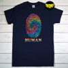 Human LGBT Flag Gay Pride Month T-Shirt, Fingerprint Shirt, Equality Shirt, LGBT Pride Shirt, Human Rights Shirt