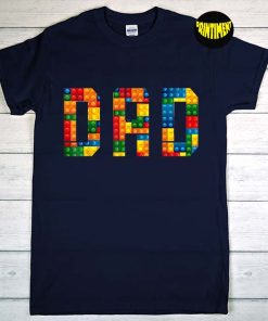 Dad Brick Builder T-Shirt, Funny Blocks Master Builder Shirt, Dad Builder Gift, Dad Builder Shirt, Architect Tee, Father's Day Unisex Shirt
