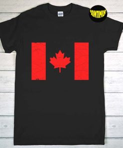 Canada Flag T-Shirt, Maple Leaf Shirt, Proud Canadian Shirt, Canadian Leaf Shirt, Canada Day Gift, Gift for Canadian