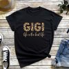 Womens Gigi Life T-Shirt, Mothers Day Shirt, Leopard Funny V-neck Shirt, Gift for Mother