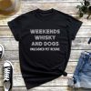Weekends Vodka and Dogs Unleashed Pet Rescue T-Shirt, Vodka Lover Shirt, Dog Love, Weekend Vibes