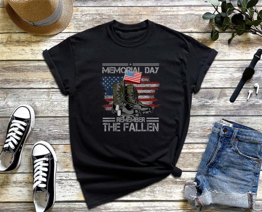Memorial Day Remember the Fallen T-Shirt, Veteran Military Vintage Shirt, Fallen Soldier Shirt, Fallen Hero Shirt